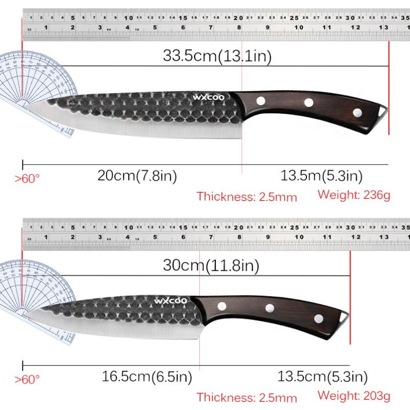 Professional Kitchen Knives Cooking Bread Knife Steak Knife Family Dinner Knife Wooden Kitchen Sharp Stainless Steel Cutting Knife