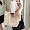 Straw Woven Shoulder Tote Bag Bow Tie Women's Bag New Woven Handbag