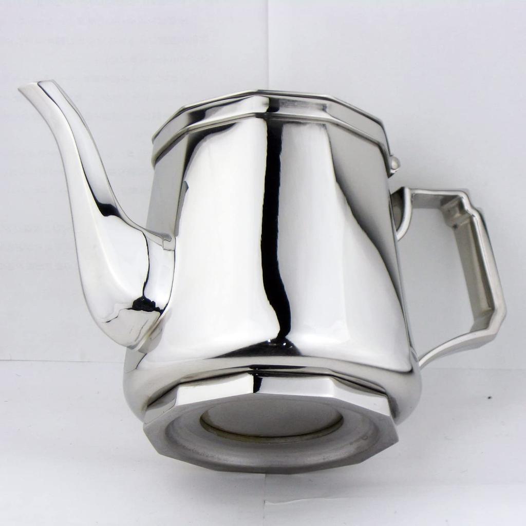 Nagao KOGEI Teapot, 680ml, Extra Thick Mirror-Finish 18-8 Stainless Steel, Made In Japan