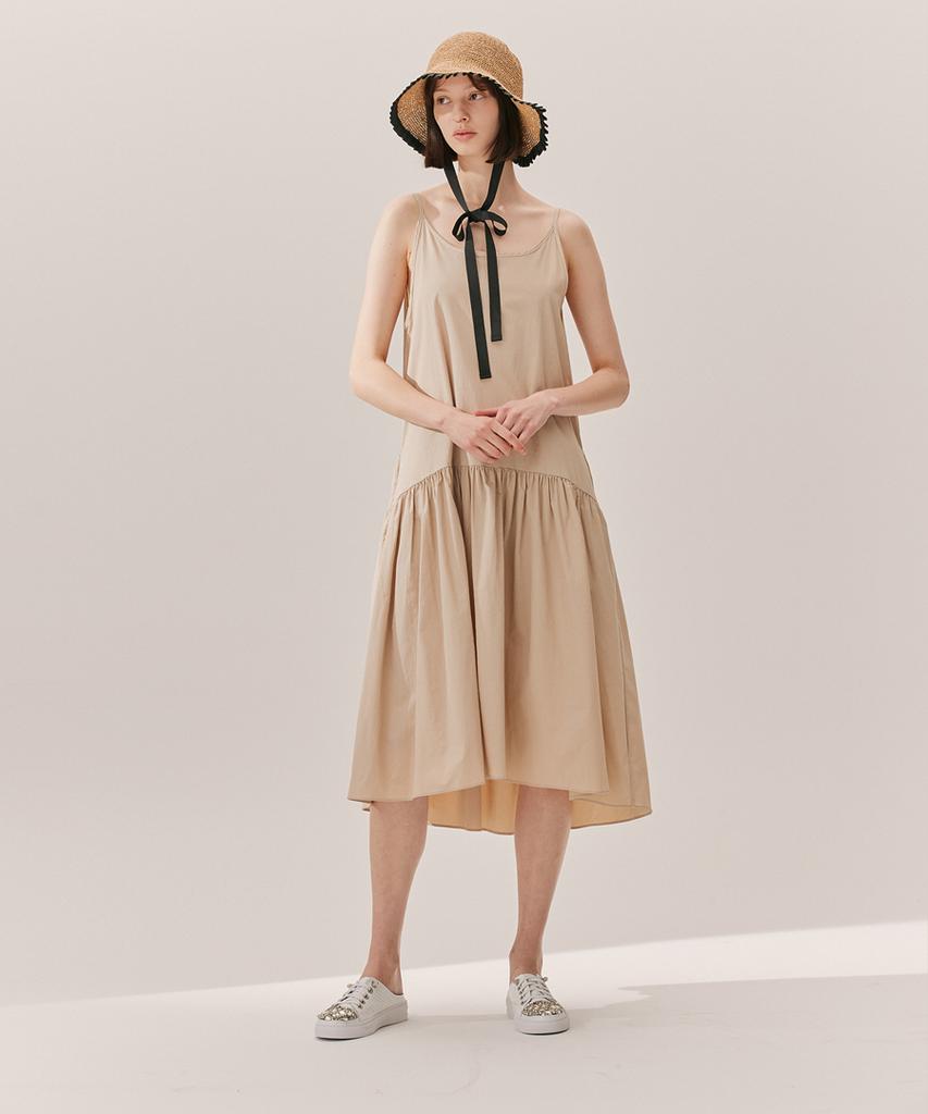 CETU Sleeveless Dress Beige