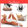 Realistisches Katzenfiguren-Set mit acht verschiedenen liegenden, sitzenden und spielenden Katzen zur Dekoration Ihres Zuhauses