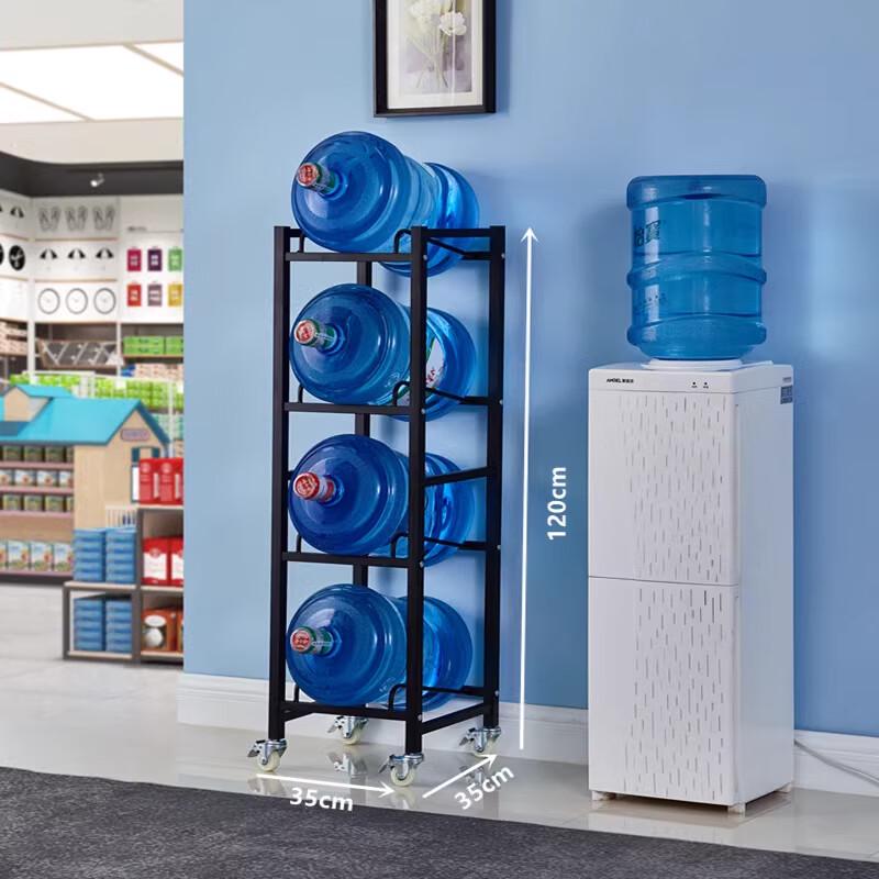 4-Tier Water Jug Storage Rack