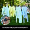 2PCS Compact Elastic Clothesline With Rubber Coated Hook And Clamps Flexible Drying Cord For Outdoor Indoor Use