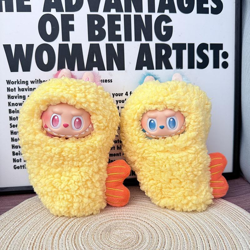 Cute Fried Shrimp Outfit Doll Clothes for Labubu Cartoon Cockroach Dinosaur Plush Clothes Clothes for Labubu V1 V2 V3 Dolls