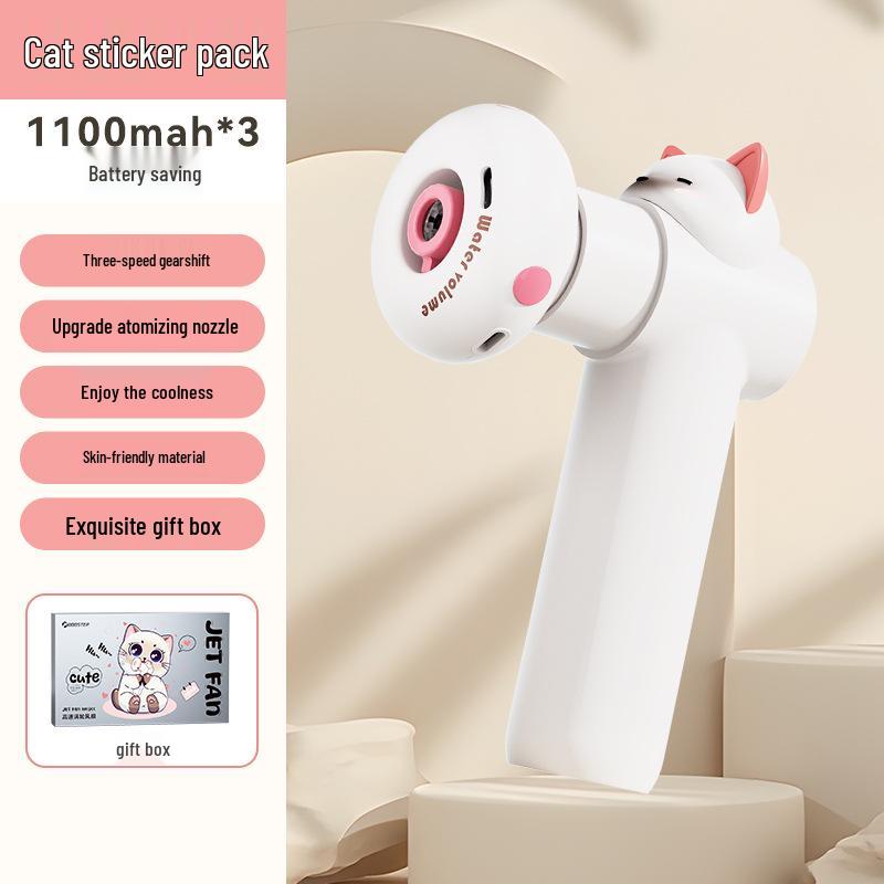 Pineapple-kun Cat Girl Handheld Mini Turbo Fan, Germany 2026 1100mAh