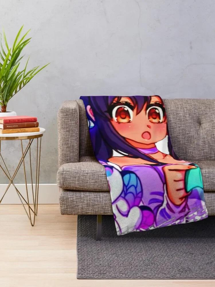 Aphmau Meow Plushies Anime Cats Throw Blanket funny gift Comforter Bed linens Personalized Gift Blankets 80x120cm(31x47inch)