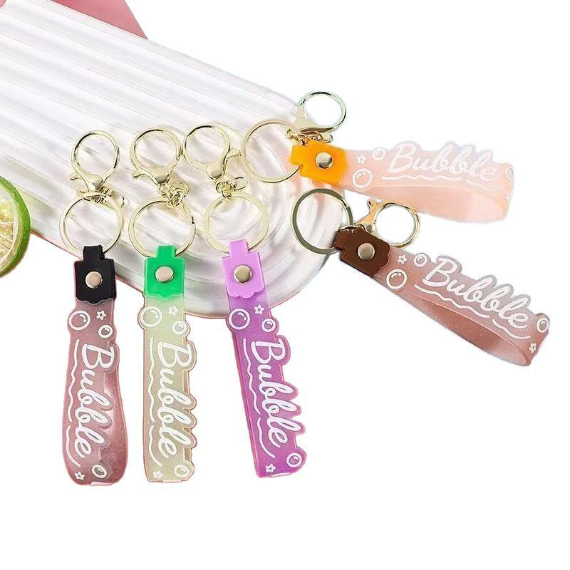 Gradientowy Kreskówkowy Skórzany Brelok Zawieszka