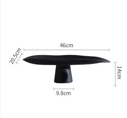 Ceramic High Leg Fruit Plate Creative Snack Storage Tray Dry Fruit Tray Dessert Trays Cake Trays Decorative Household Products