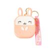 Portable Silicone Rabbit Coin Bag Kawaii Earphone Bag Pendant Bag Pendant Coin Purse Keychain  Kids