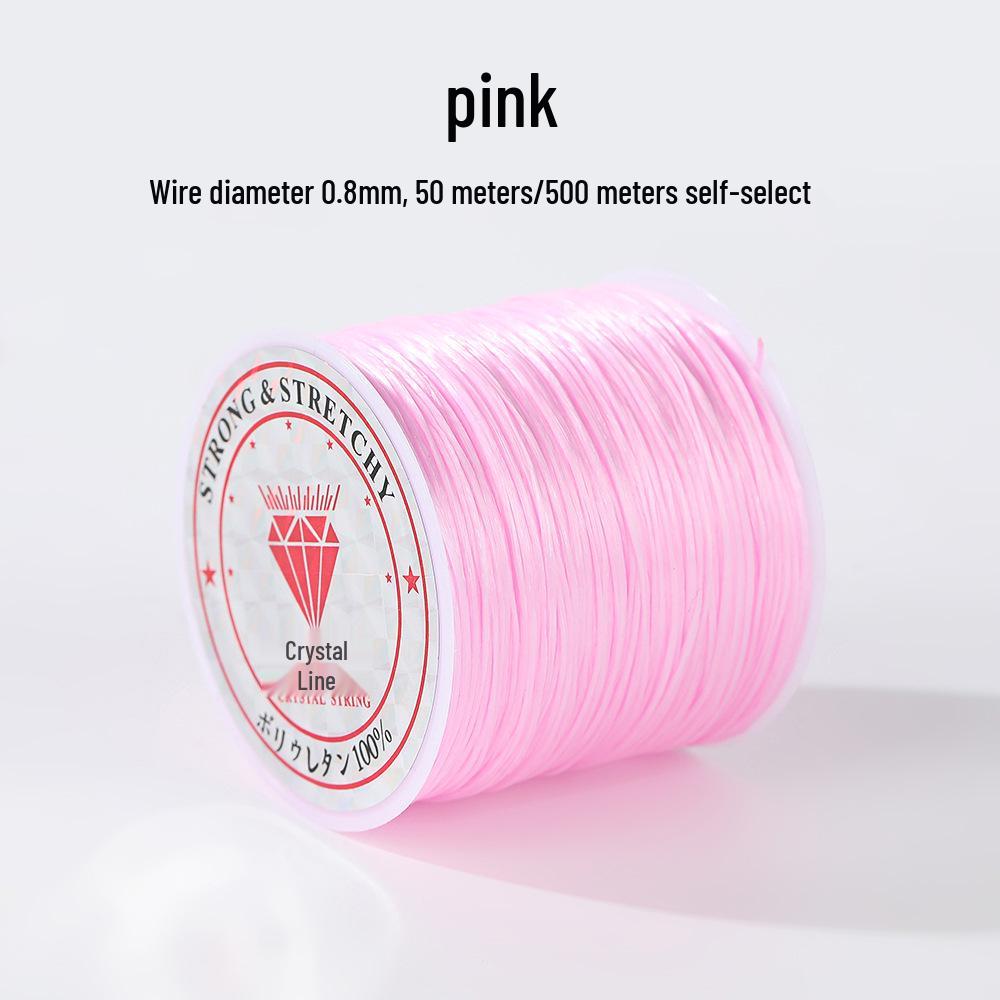 

Эластичный спандекс шнур 0,8 мм, 50 м - Идеально подходит для изготовления браслетов своими руками, плетения и бисероплетения 0.8mm/50m