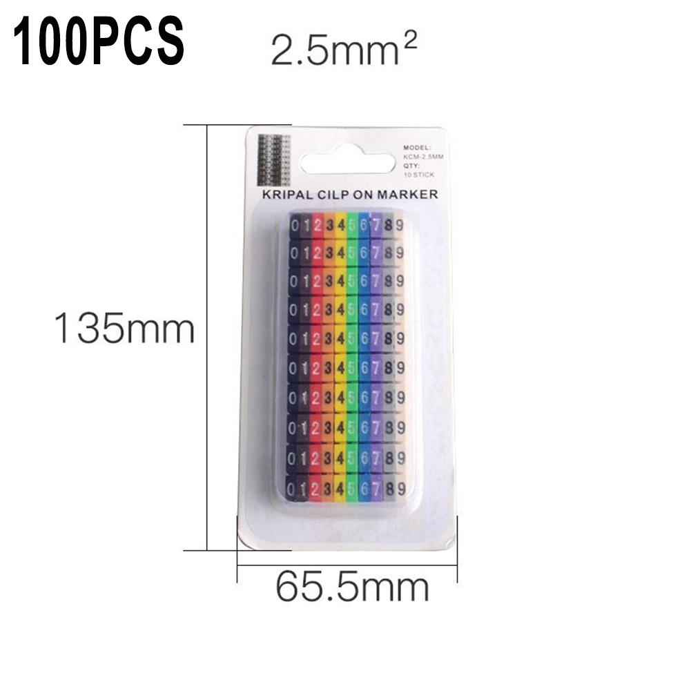 Wire Number Box Clip-on Design Colourful For Wire 1.5-6mm
