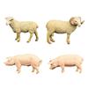 4 Pieces Realistic Animals Action Figure Model for Kids Pretend Toys