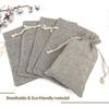 30 Pack Burlap Bag, 5 Color Burlap Bag With Ribbon Drawstring, Reusable Linen Bag For Wedding Jewelry Storage H