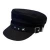 Women Flat Top Baseball Hat Cadet Sun Cabbie Retro British Newsboy Cap Visor Hats for