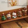Holiday Tabletop Decorations: Santa, Snowman, Tree Scene Ornaments & Small Gifts