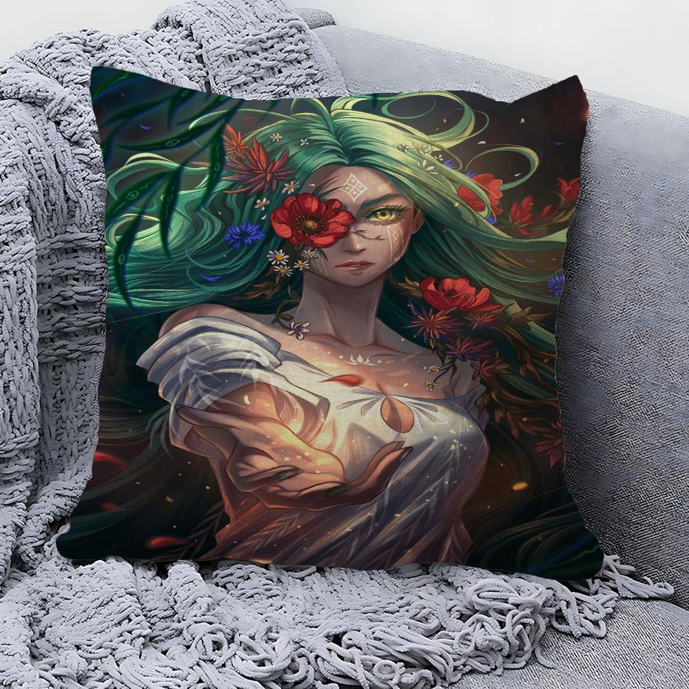 Cartoon Anime Movie Mavka Lisova Pisnya Decorative Room Aesthetics Pillow Case Home Decor Sofa Bed Couch Pillow Cover 45x45