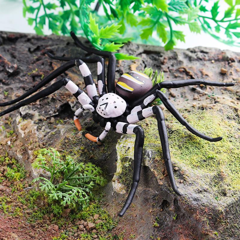 Oenux Insekten Tiere Modell Spinnennetz Skorpion Fledermaus Actionfiguren Figur Miniatur Niedlich Pädagogisch Kinder Spielzeug Halloween Geschenk