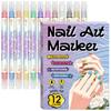 12/24 Color Nail Art Pens 0.5Mm Nail Polish Pens Drawing Painting Point Liner Painted Pen Kit