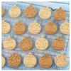 Christmas Cookie Cutter Set 8-Piece 3D Stamps Gingerbread Santa Tree Snowman Bells Snowflakes Baking Molds for Holiday Cookies
