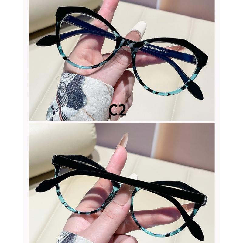 Dámské brýle: trendy nadrozměrné kočičí brýle v barevných blocích