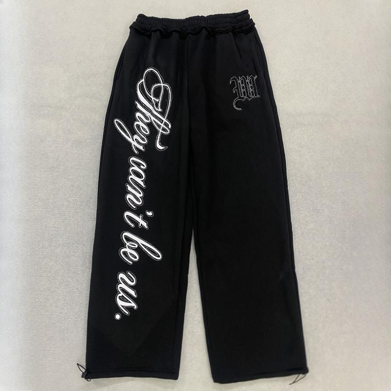 Pantaloni della tuta casual larghi tinta unita alla moda retrò Y2k