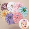 Lovely Flower Baby Hat Elastic Newborn Indian Cap Hollow Breathable Turban Baby Girls Hats Beanies Kids Infant Hair Accessories