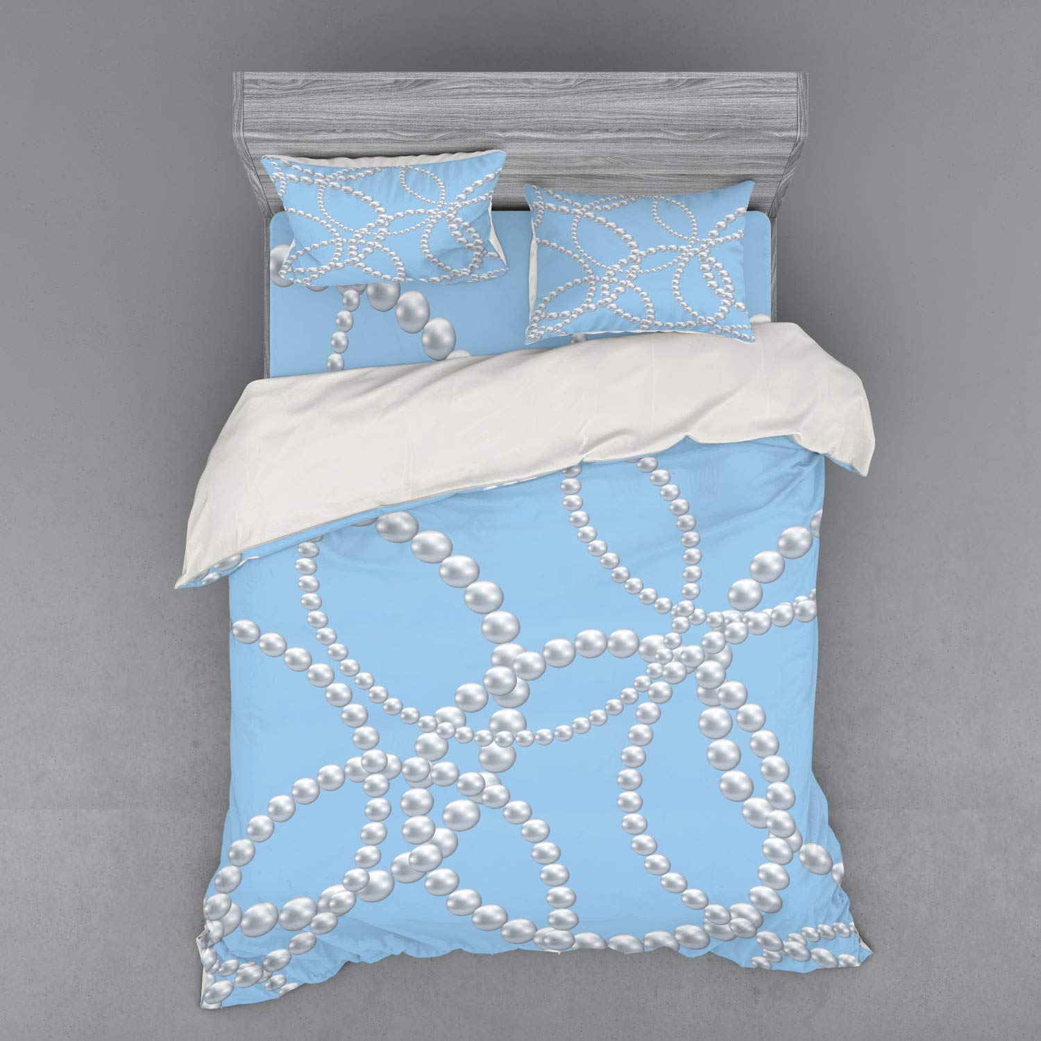 

Necklace Duvet Cover Sets for Women Girls Queen King Twin Single Size Comforter Covers with 1 Quilt Cover 2 Pillowcases No Quilt (135x200cm)