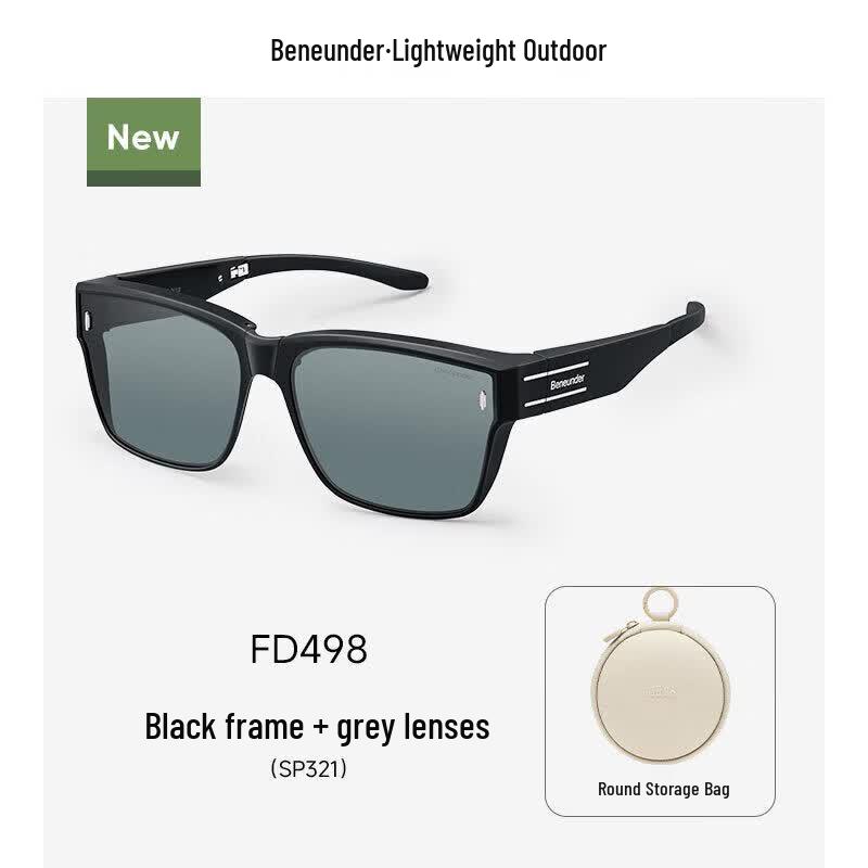 Beneunder Square Folding Over-Prescription Sunglasses