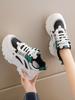 Herbst Neue Damen Klobige Chunky Sneaker Koreanisch Sohle Höhenerhöhend Vielseitig Lässig Atmungsaktiv Dicke Schuhe für Damen