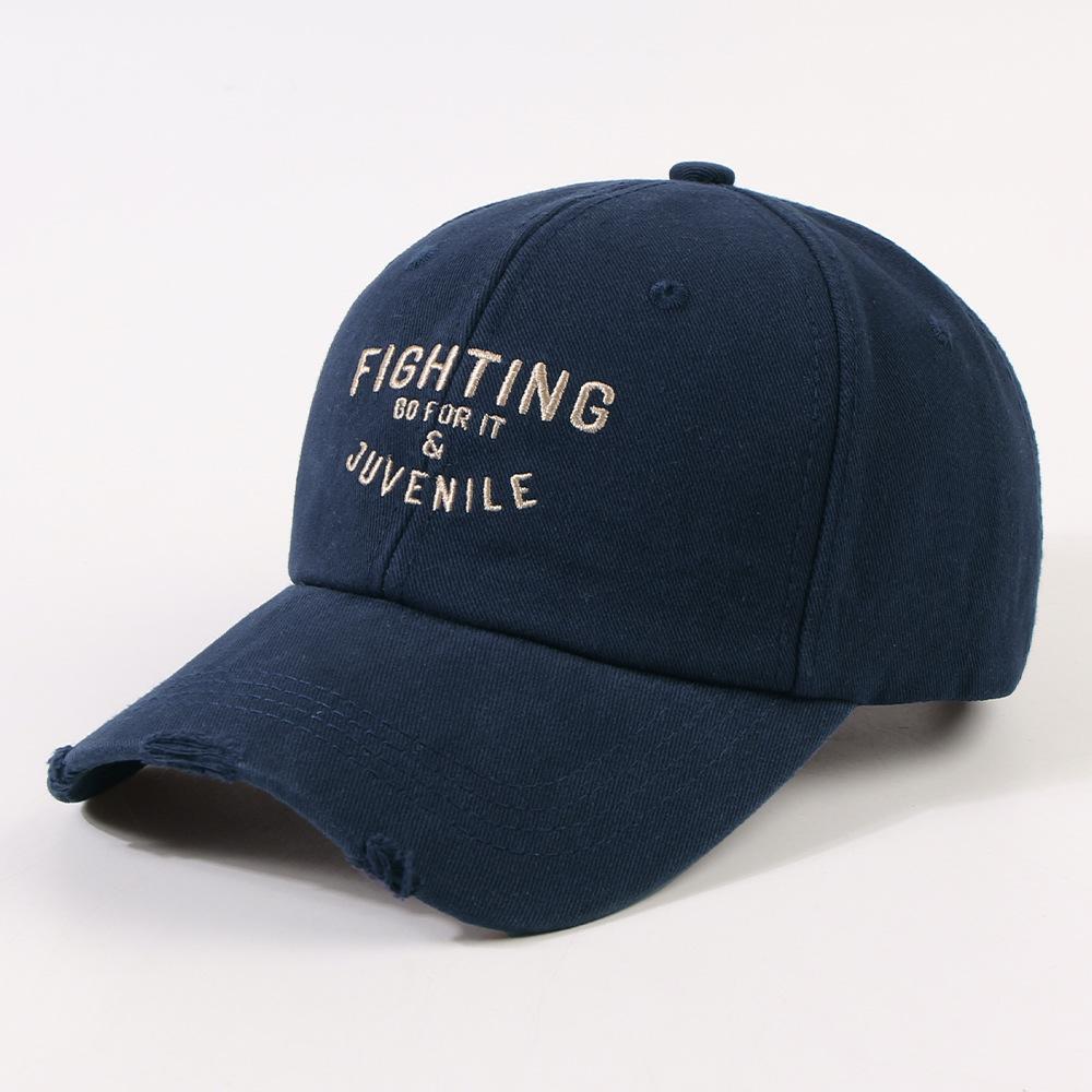 Ladies autumn and winter fashion letter embroidered cap shopping trip student couple sunshade baseball cap