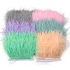 Feder1Meter Bunte Natürliche Straußenfedern Fransenbesatz 8-10CM 10-15CM Band Feder für Haare Kleidung Hochzeitsdekoration Nähbesatz