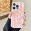 Korean plaid love for iPhone Apple 16/17pro mobile phone case 15 folds 13 large holes 12 soft 14