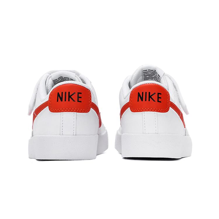 Nike Blazer Low top Kids' Skateboarding Shoes White Red Children Aged 3 7 Years Old DA4075-106