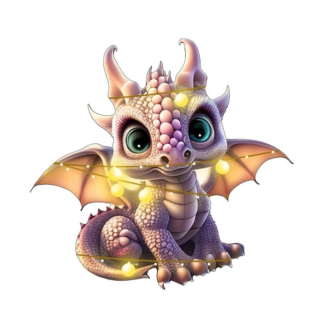 Acrylic Dragon Whimsical Baby Christmas Hanging Decor For Charming Holiday Atmosphere