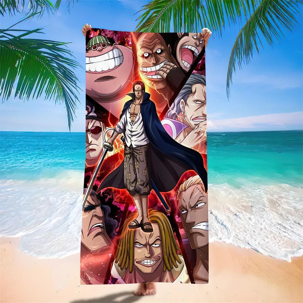 New Anime Character Printed Microfiber Beach Towel Quick Dry Water Absorbent Bath Towel