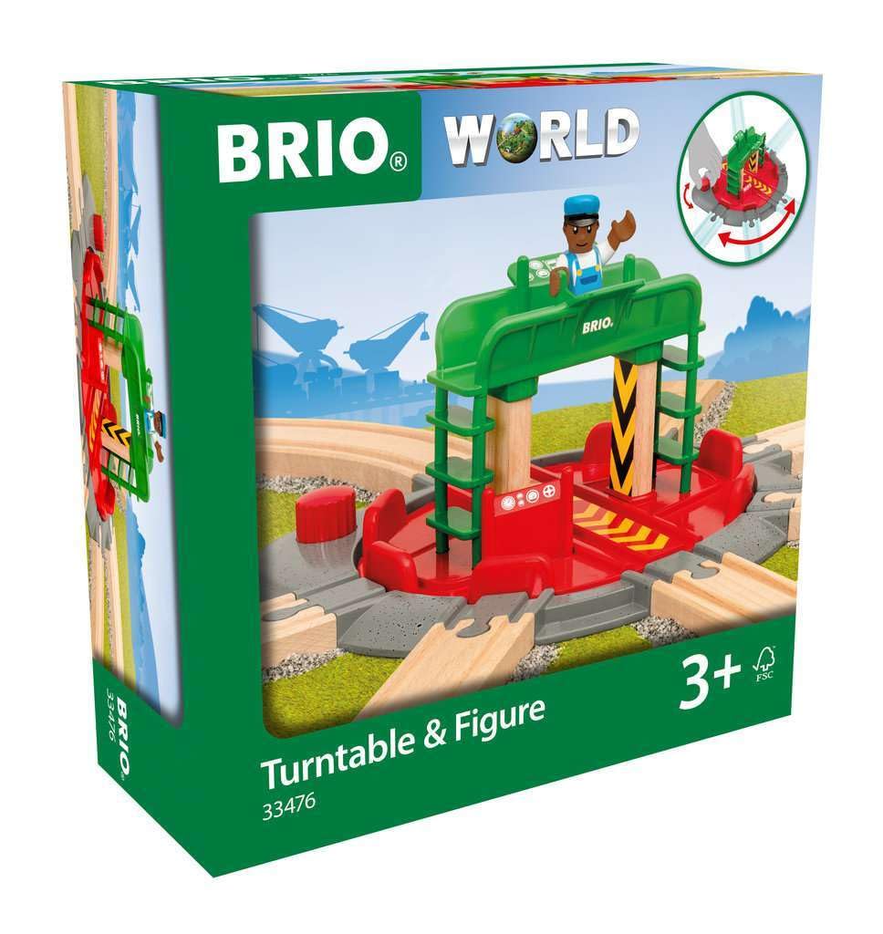

BRIO WORLD поворотный стол с игрушечной фигуркой деревянный 33476 (поезд рельс)
