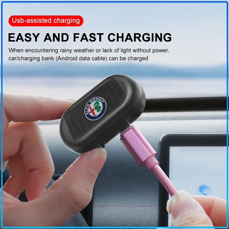 1pcs Strobe Signal Security System Flash Warning LED Light Alarm Lamp For Alfa Romeo 147 159 Giulietta Giulia Mito Spider Alpha Nheadrest