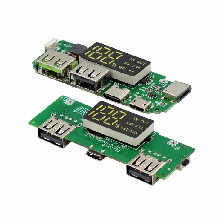 18650 Lithium Battery Charger Board Mobile Power Module with Build In Overcharge and Overdischarge Protections