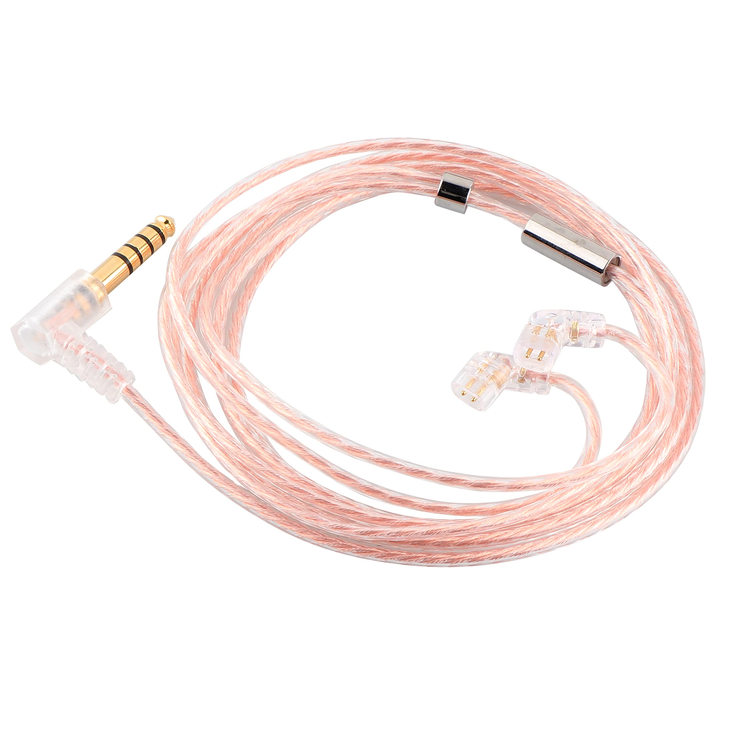 

LINSOUL TRIPOWIN Karen Earphone Cable with 2.5mm3.5mm4.4mm Gold-Plated Plugs and QDCMMCX0.78mm 2-Pin Connectors (QDC, 4.4mm Plug)