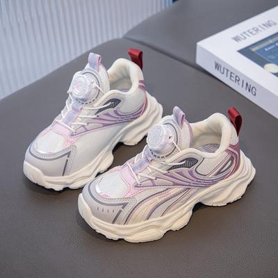 2025 New Autumn Children's Sneakers Girls Fashion Daddy Shoes Boys Breathable Lightweight Casual Shoes
