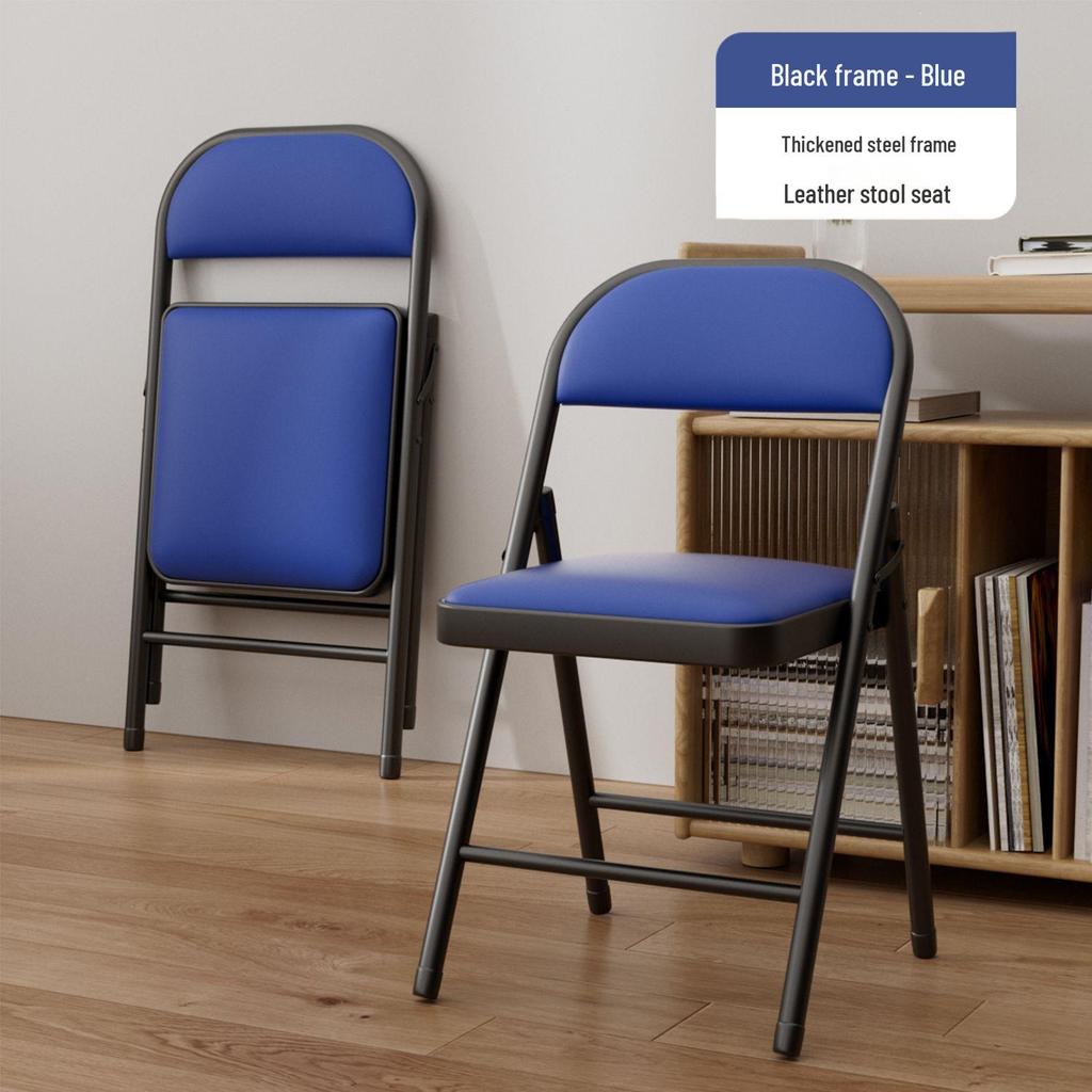 Compact Folding Chair: Portable Office, Dorm, Study, Dining, and Computer Seating with Backrest