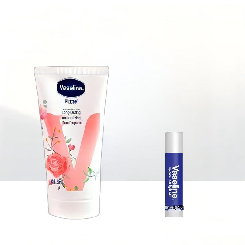 Набор Vaseline: Питательный бальзам для губ и крем для рук