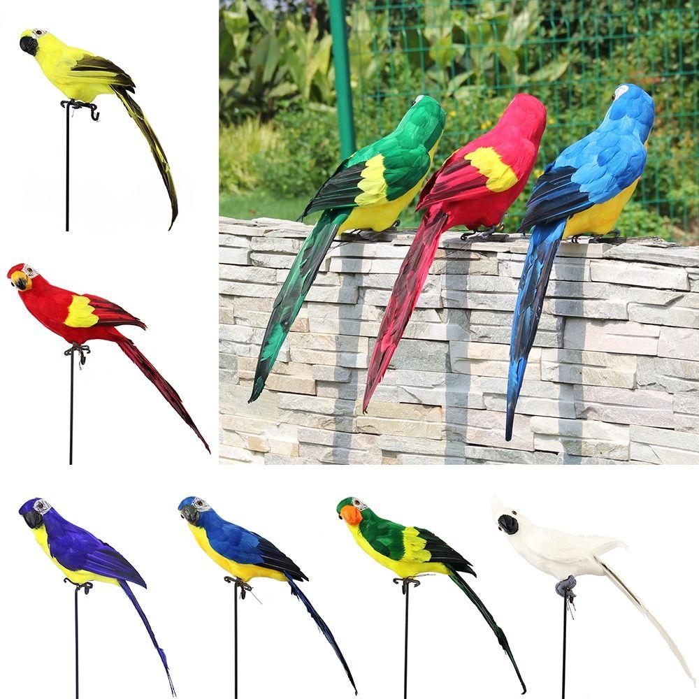 Foam Simulation Parrot Multicolor Garden Decorative Bird Artificial Bird Model  Home Decoration