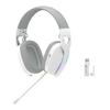 ATTACK SHARK L90 Gaming with Vocal Wireless Wired 20ms 20H Continuous Detachable 40mm RGB Lightweight Compatible with and Smartphones Approval White