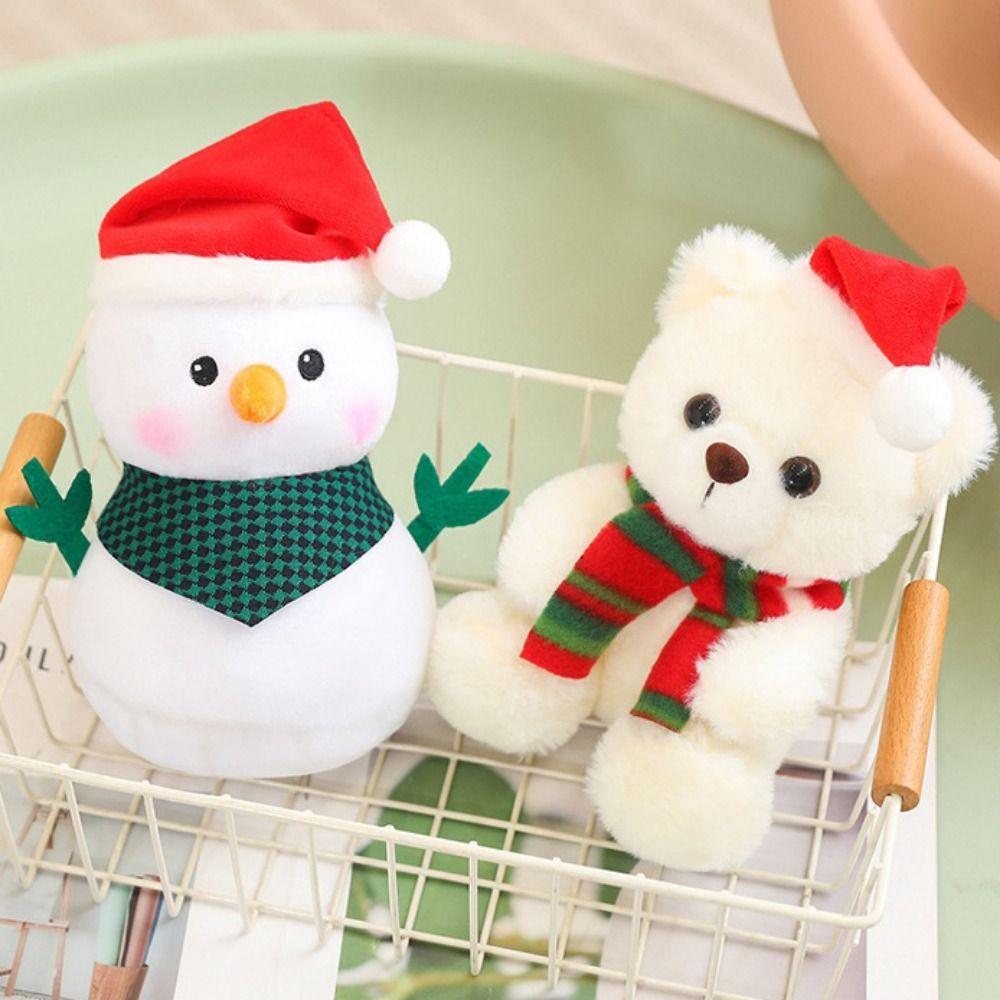 Plush Santa Claus Plush Dolls Christmas Tree Penguin Plush Doll Christmas Stuffed Plush Toys  Kids