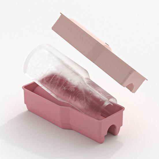 Forma de Gelo de Silicone para Copos de 30/40oz Molde de Gelo de Liberação Rápida Fabricante de Gelo Semi-Cilíndrico Reutilizável para Whiskey Cocktails
