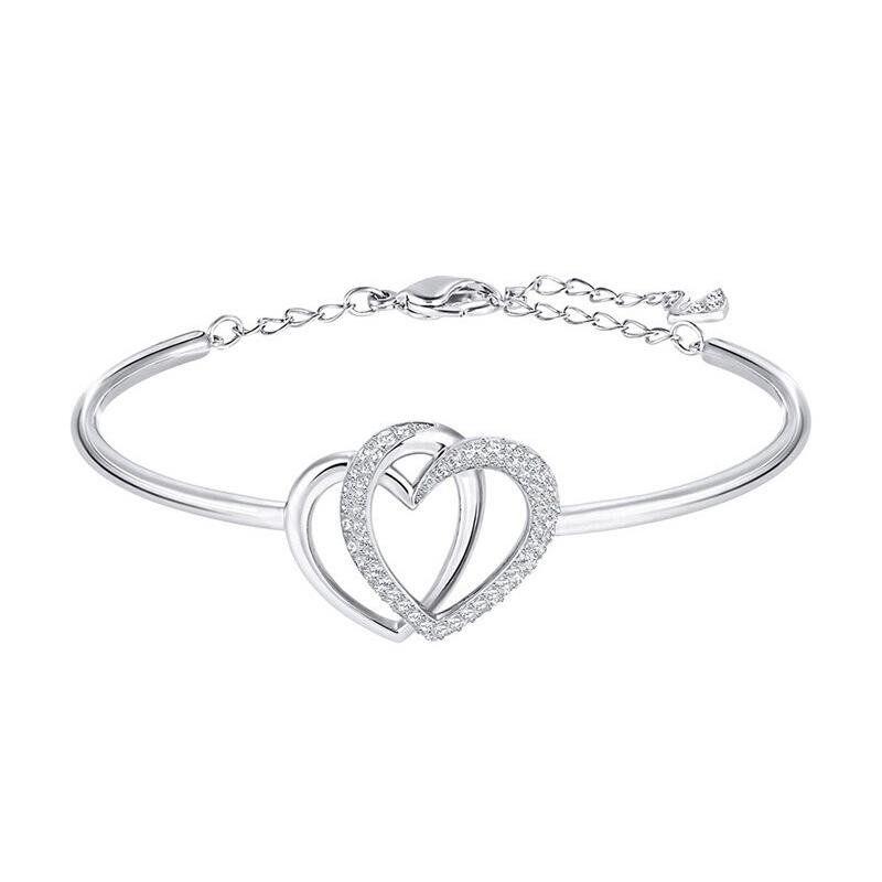 Swarovski DEAR interlocking love crystal bracelet for women 5345478
