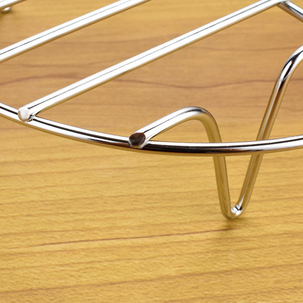 6/7/8Inch Grid Airfryer Grill Cooling Cooking Stainless Steel Air Fryer Racks For Steaming Stand Multi-purpose Baking Air Fryer