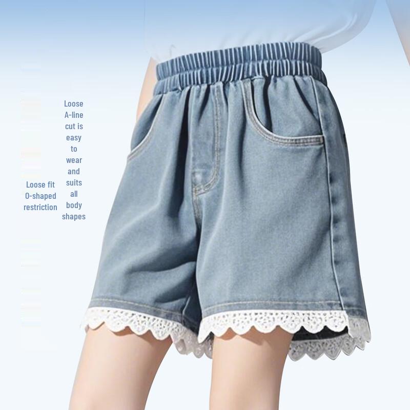 Disney Kids' Short Sleeve Top & Denim Shorts Set