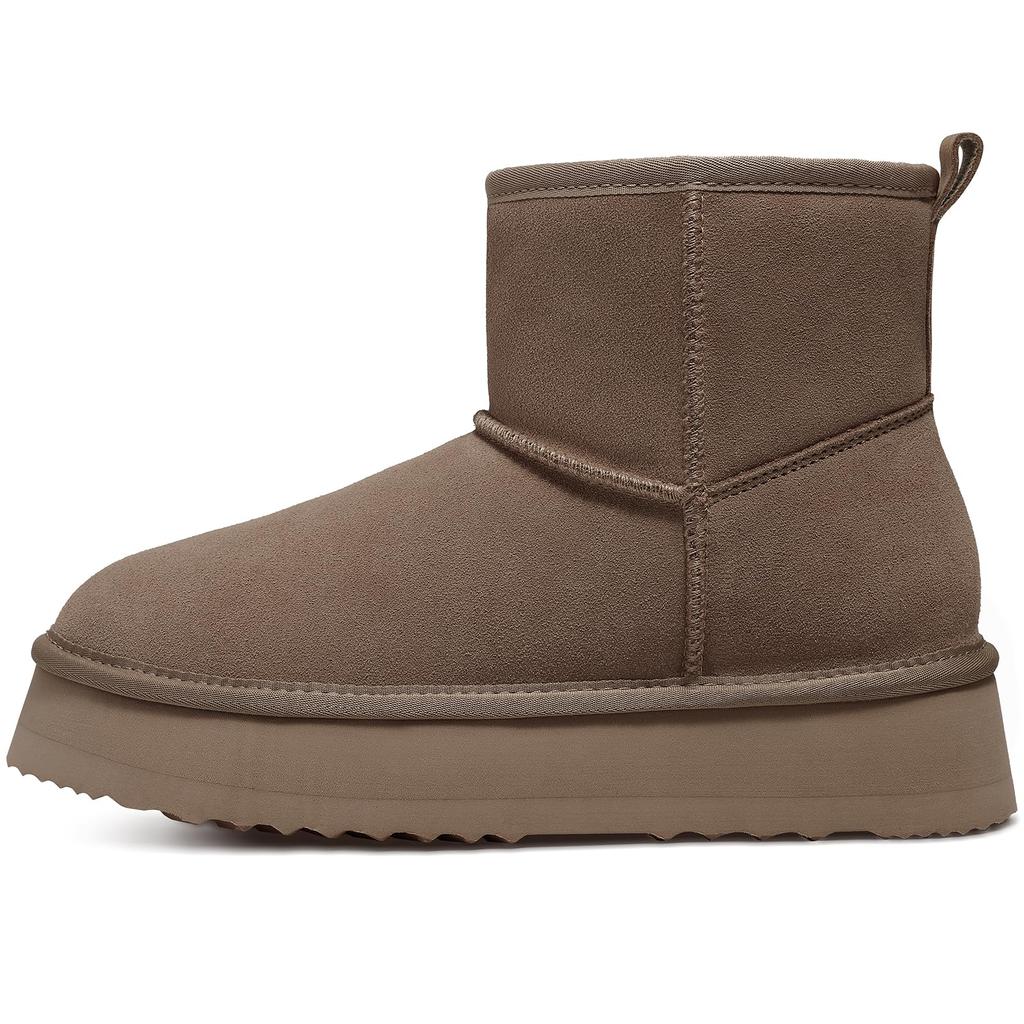 Fashion Smile PoP New Women Fuzzy Boots For Women Winter Suede Classic Mini Snow Booots Casual Fluffy Wool Fur Boots House Women Shoes